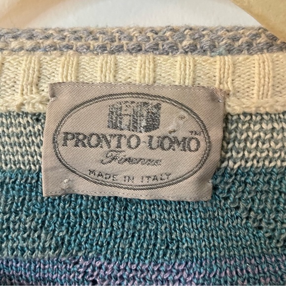 Pronto- Uomo Men's Multicolor Sweater 2XL - Picture 3 of 7